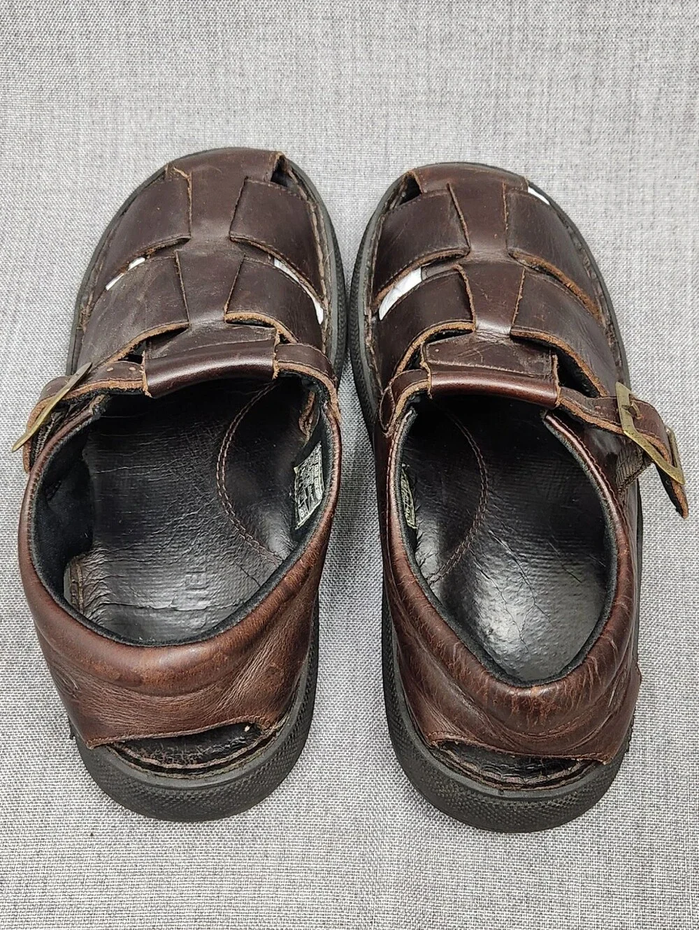 Skechers Fisherman Style Brown Leather Sandals. 10